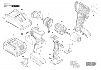 Bosch 3 601 JK3 200 Gsr 18V-45 Cordless Drill Driver 18 V / Eu Spare Parts